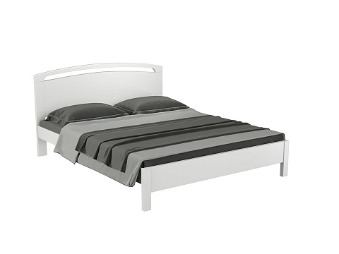 Кровать 160х220 Веста 1-тахта-R - Кровать из массива с одинарной резкой в изголовье.