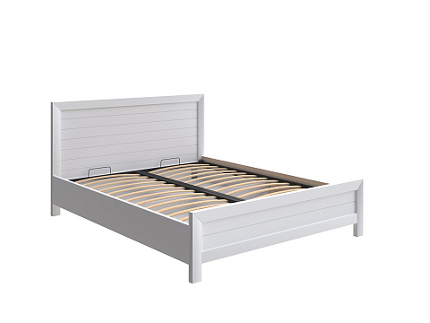 Двуспальная кровать с матрасом Toronto с подъемным механизмом - Стильная кровать с местом для хранения