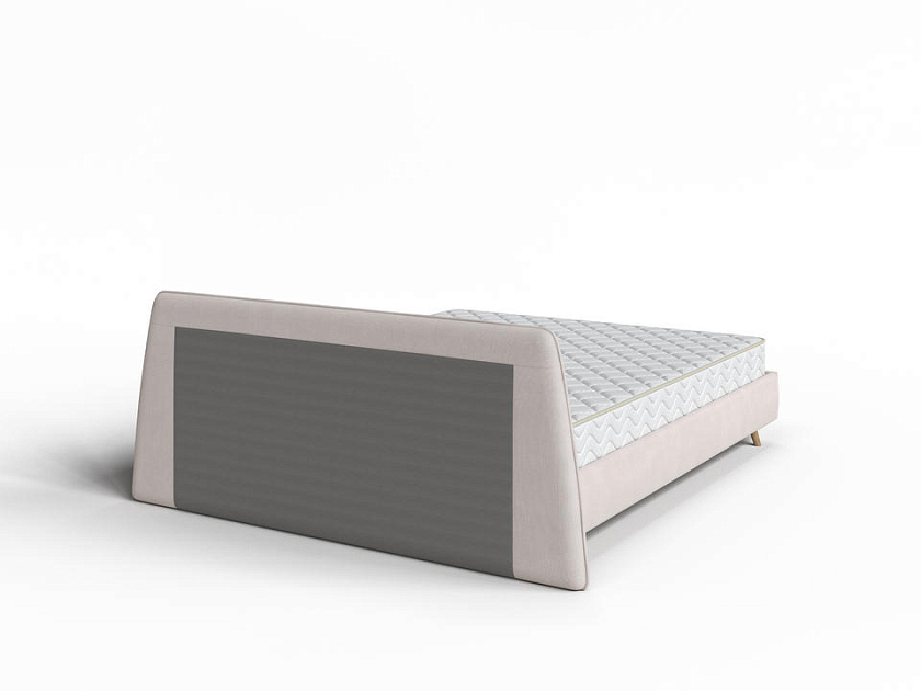 Кровать Binni 90x200 Ткань: Рогожка Тетра Бежевый - Кровать в стиле современного минимализма.