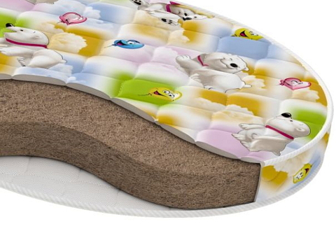 Матрас 160х200 Round Baby Classic - Двустороний детский матрас для круглой кровати.