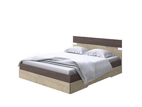 Деревянная кровать Milton - Современная кровать с оригинальным изголовьем.