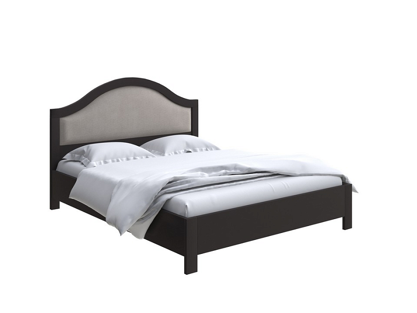 Кровать Ontario с подъемным механизмом 140x200 ЛДСП+ткань Тетра Бежевый/Венге (сосна) - Уютная кровать с местом для хранения