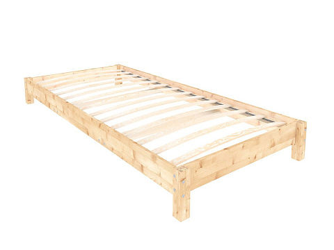 Двуспальная кровать Happy - Односпальная кровать из массива сосны.