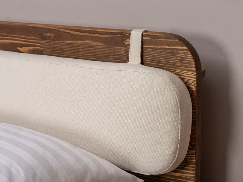 Кровать Minima 160x200 Массив (сосна) Масло-воск Антик - Кровать из массива с округленным изголовьем. 