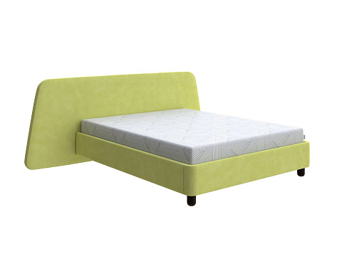 Кровать с мягким изголовьем Sten Berg Left - Мягкая кровать с необычным дизайном изголовья на левую сторону