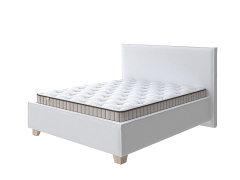 Кровать 120х200 Hygge Simple - Мягкая кровать с ножками из массива березы и объемным изголовьем