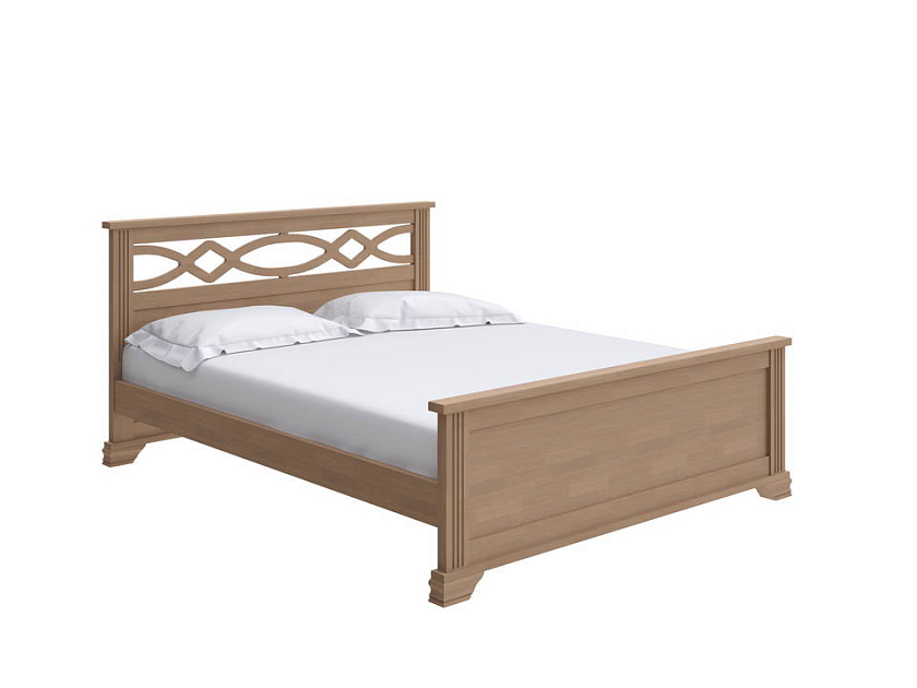 Кровать Niko 200x220 Массив (сосна) Антик (сосна) - Кровать в стиле современной классики из массива