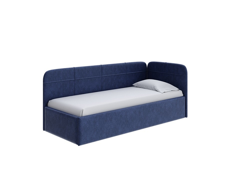 Кровать Life Junior софа (без основания) 80x190 Ткань: Рогожка Levis 78 Джинс - Небольшая кровать в мягкой обивке в лаконичном дизайне.