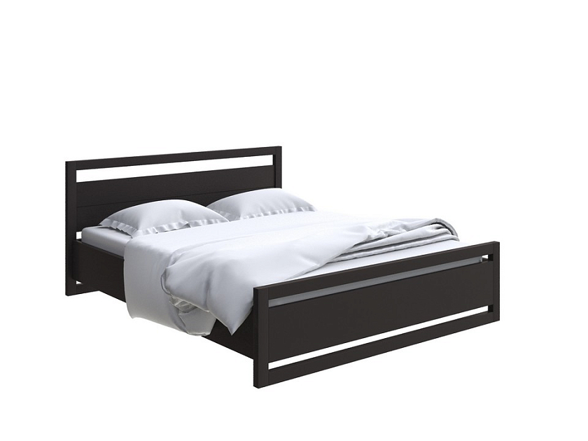Кровать Kvebek с подъемным механизмом 140x200 Массив (сосна) Венге - Удобная кровать с местом для хранения