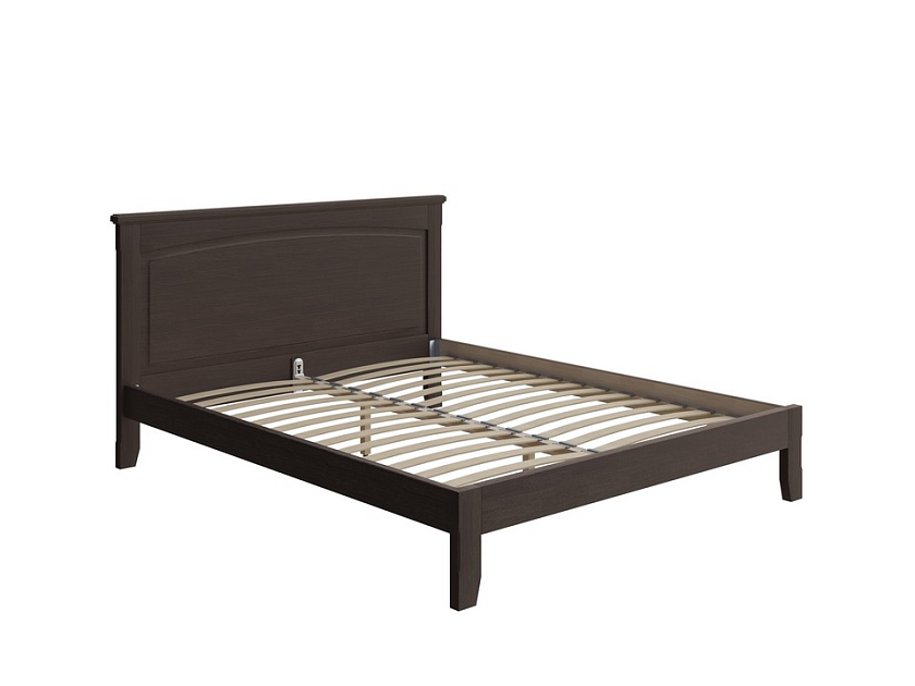 Кровать Marselle-тахта 80x180 Массив (сосна) Венге - Деревянная кровать со встроенным основанием