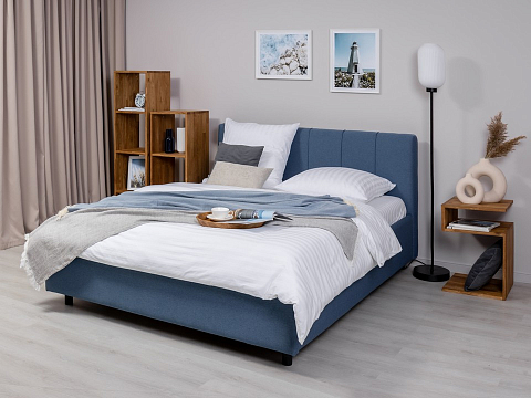 Двуспальная кровать с высоким изголовьем Nuvola-7 NEW - Современная кровать в стиле минимализм